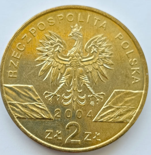 2 zł 2004 - Zwierzęta świata: Morświn (łac. Phocoena phocoena)