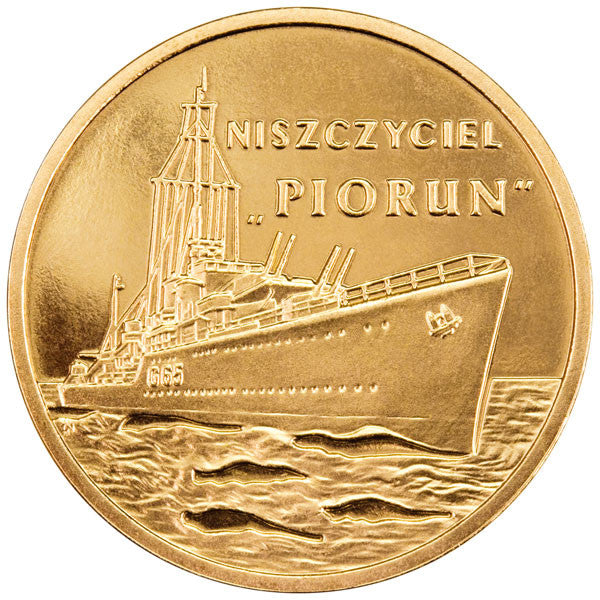 2 zł 2012 - Polskie okręty: Niszczyciel „Piorun”