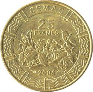 BEAC 25 Franków CFA 2006