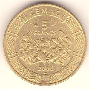 BEAC 5 Franków CFA 2006