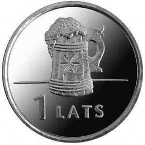 Łotwa 1 Łat 2011 Kufel z piwem