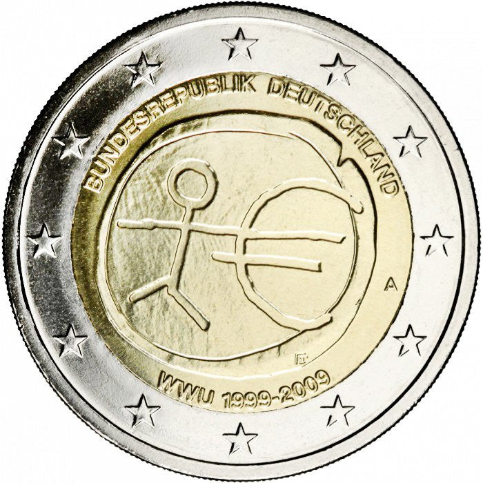 Niemcy 2 euro 2009 10-lecie wprowadzenia systemu euro (Niemcy)
