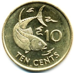 Seszele 10 Centów 2007