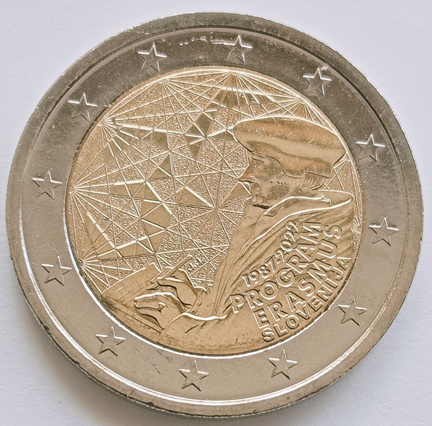 Słowenia 2 euro 2022 35 lat programu Erasmus