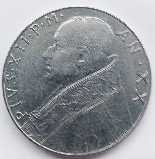 Watykan 100 Lirów 1956