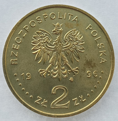 2 zł 1996 - Poczet królów i książąt polskich: Zygmunt II August (1548 - 1572)