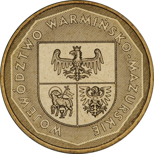 2 zł 2005 - Herby Województw: warmińsko-mazurskie