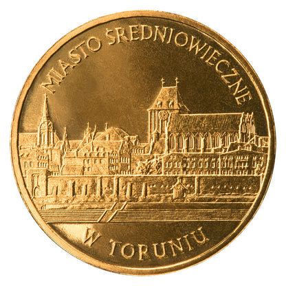 2 zł 2007 - Zabytki kultury materialnej w Polsce: Miasto średniowieczne w Toruniu