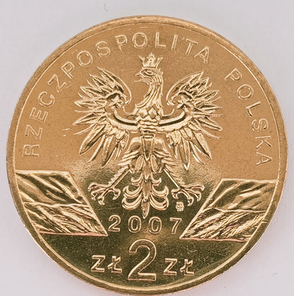 2 zł 2007 - Zwierzęta świata: Foka szara (łac. Halichoerus grypus)