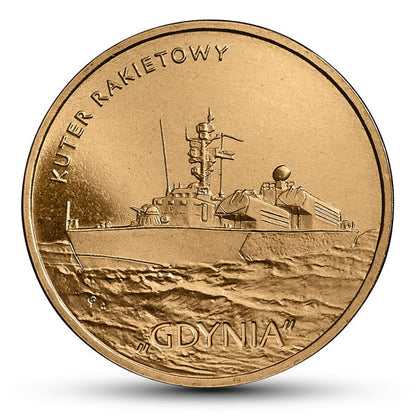 2 zł 2013 - Polskie okręty: Kuter rakietowy „Gdynia”