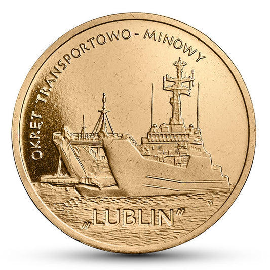 2 zł 2013 - Polskie okręty: Okręt transportowo-minowy „Lublin”