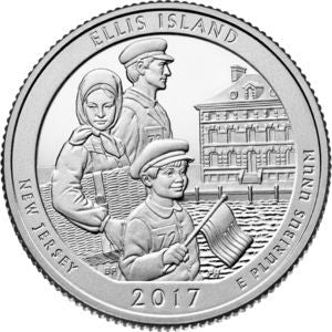 25 centów / ćwiartka 2017 Wyspa Ellis