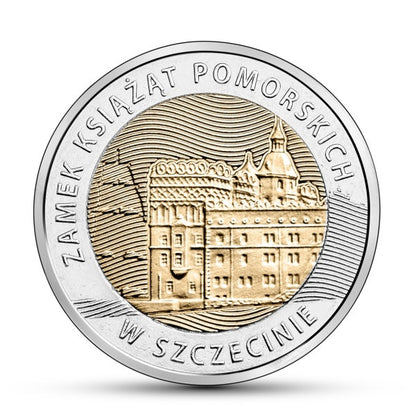 5 zł 2016 - Odkryj Polskę – Zamek Książąt Pomorskich w Szczecinie