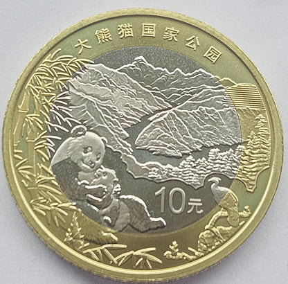 Chiny 10 Yuan 2023 Park Narodowy Wielkiej Pandy
