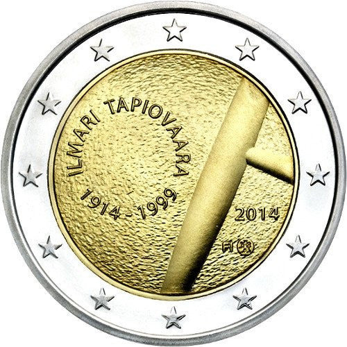 Finlandia 2 euro 2014 Setna rocznica urodzin Ilmari Tapiovaara