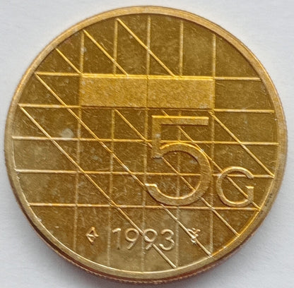 Holandia 5 Gulden 1993