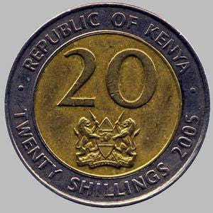 Kenia 20 Szylingów 2005