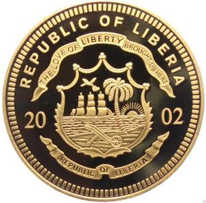 Liberia 10 Dolarów 2002  ECU -  Holandia