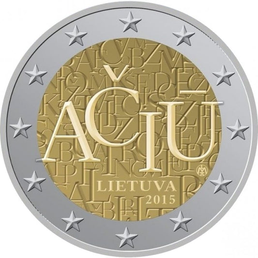 Litwa 2 euro 2015 Język litewski