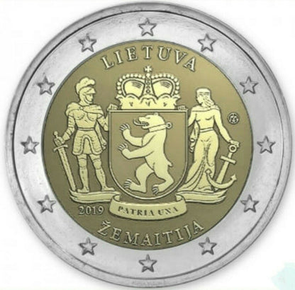 Litwa 2 euro 2019 Żmudź