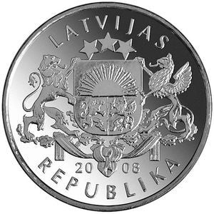 Łotwa 1 Łat 2008 Lilia wodna