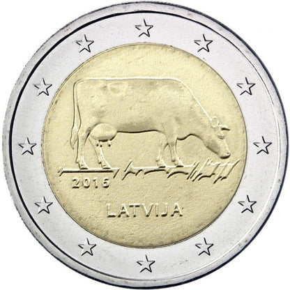 Łotwa 2 euro 2016 Rolnictwo łotewskie