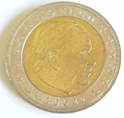 Monako 2 euro 2002 Książę Rainer III