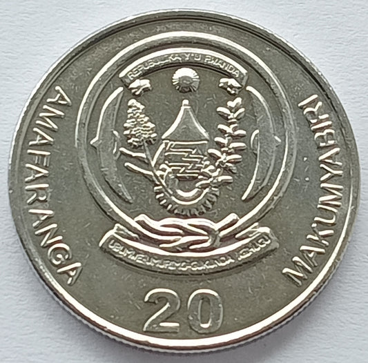Rwanda 20 Franków 2009