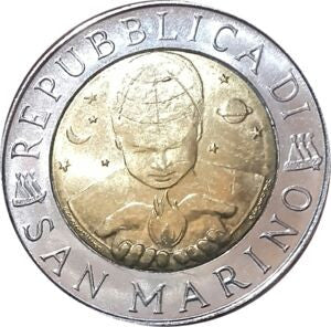 San Marino 500 Lirów 1999
