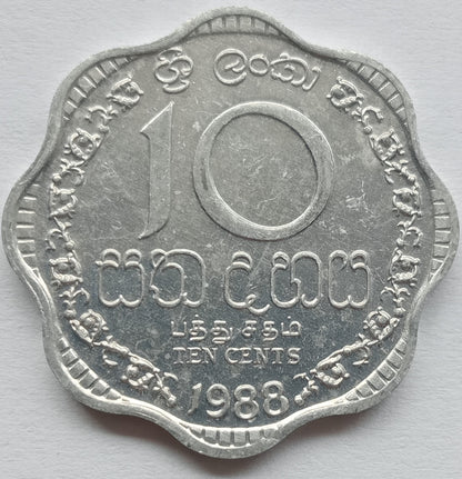 Sri Lanka 10 Cent 1988
