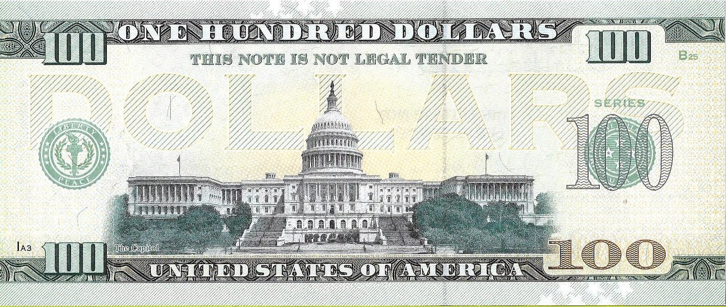 USA 100 Dolarów 2022 Wiscnsin Commemorative Dollar